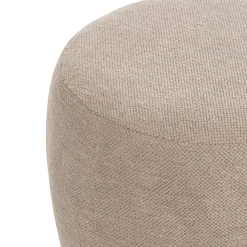 POUF BOUCLETTE AMEA GRIS TAUPE D.39CM