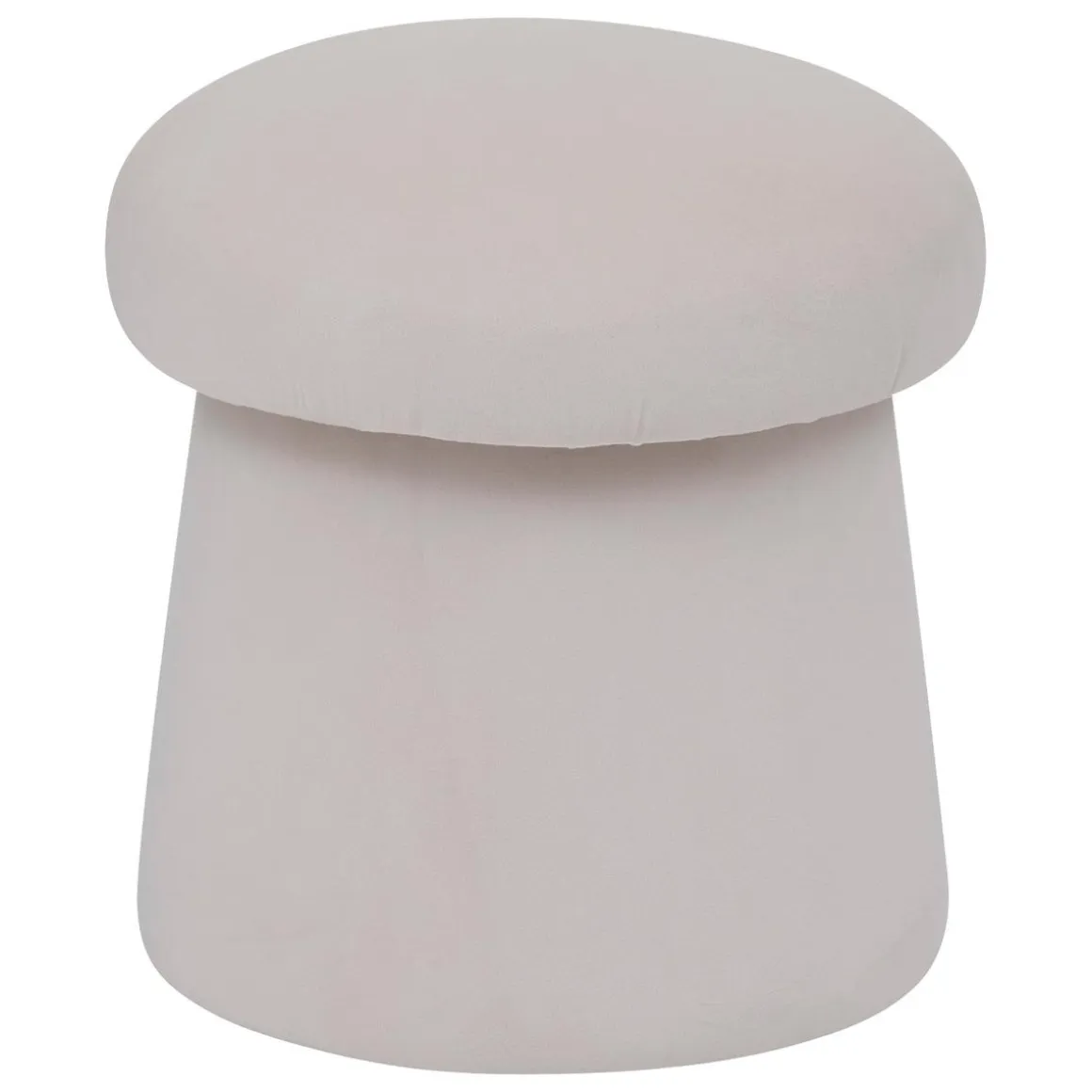 POUF NOA VELOURS IVOIRE