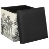 POUF PLIABLE BENICIO NOIR BLANC