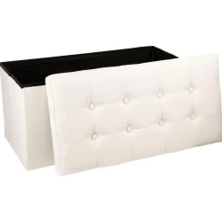 POUF PLIABLE DOUBLE BEIGE LYSANDRE