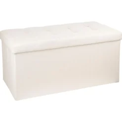 POUF PLIABLE DOUBLE BEIGE LYSANDRE