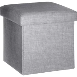 POUF PLIABLE GRIS CLAIR TOMAZ