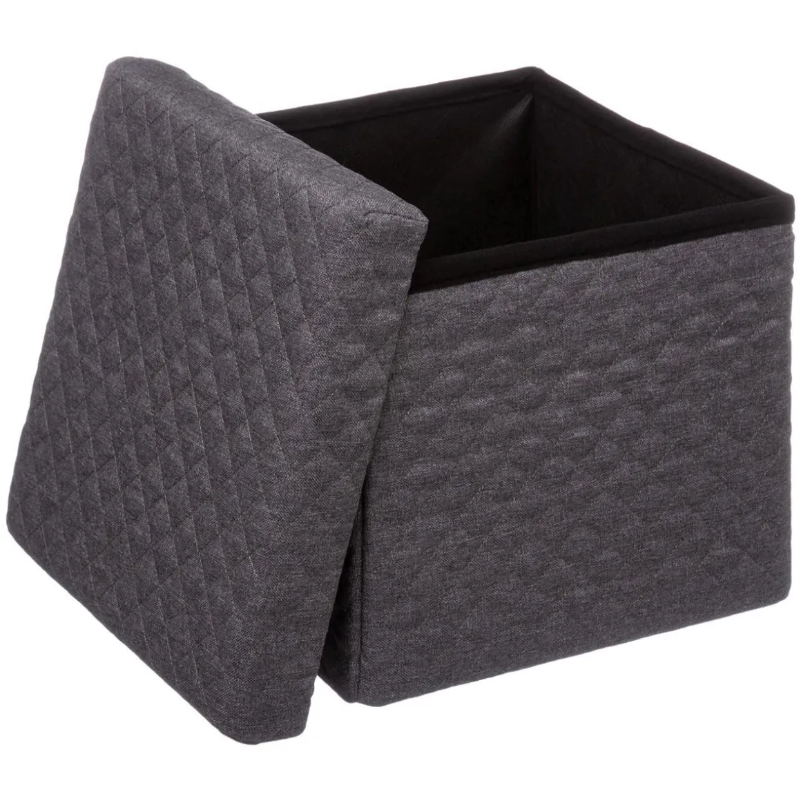 POUF PLIABLE GRIS FONCE 31X31CM