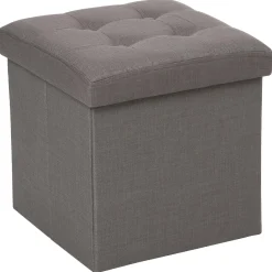 POUF PLIABLE GRIS LYSANDRE