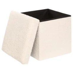 POUF PLIABLE SIMPLE SOANA IVOIRE