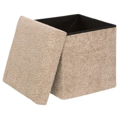 POUF PLIABLE SIMPLE SOANA TAUPE