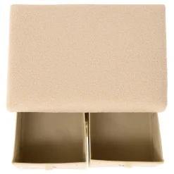 POUF PLIABLE 4 TIROIRS BOUCLETTE EZZIO