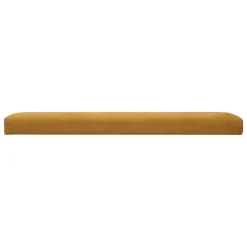 POUF PLIANT DOUBLE VELOURS LILOU OCRE D.76X38CM