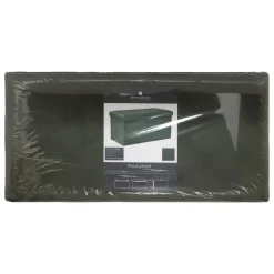 POUF PLIANT DOUBLE VELOURS LILOU KAKI D.76X38CM