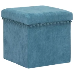 POUF PLIANT MEMO BLEU CANARD