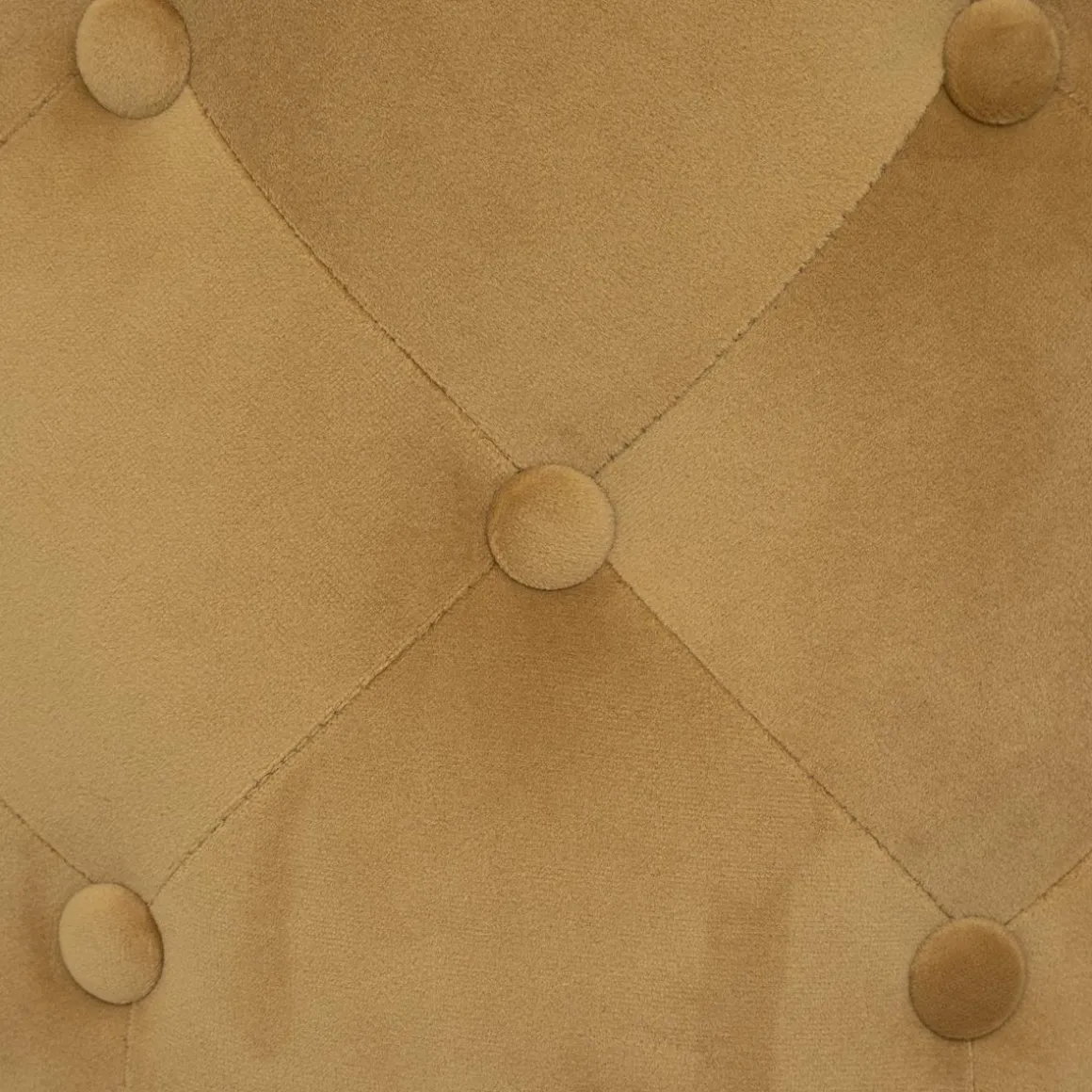 POUF VELOURS ADRIANA OCRE