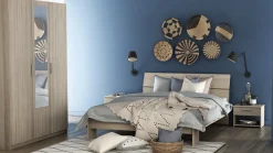 PRICY 3 ARMOIRE 3PO 1MIROIR CHENE SHANNON