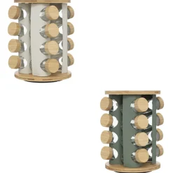 RACK 16 EPICES METAL BAMBOU SENSIA