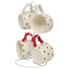 RACK 4 MUGS VALENTINE 22CL
