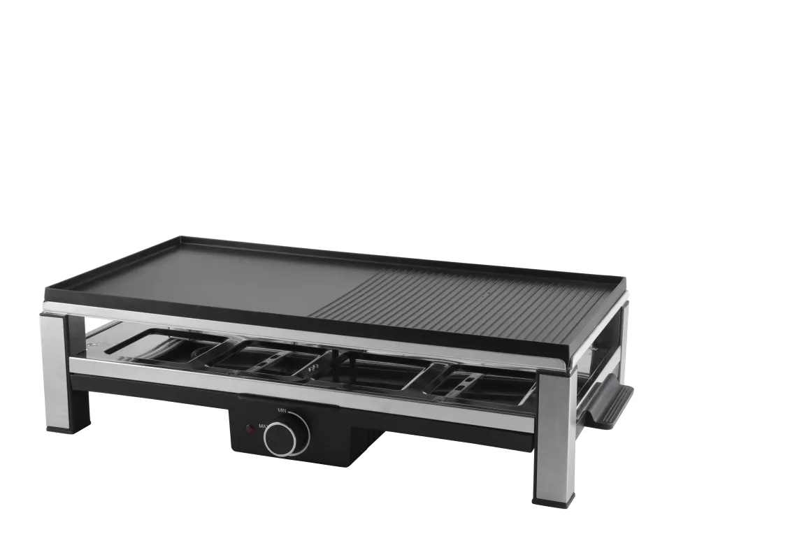 RACLETTE GRILL 8 PERSONNES 2000W