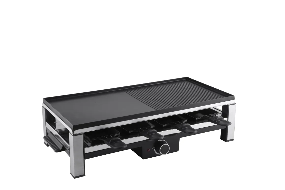 RACLETTE GRILL 8 PERSONNES 2000W