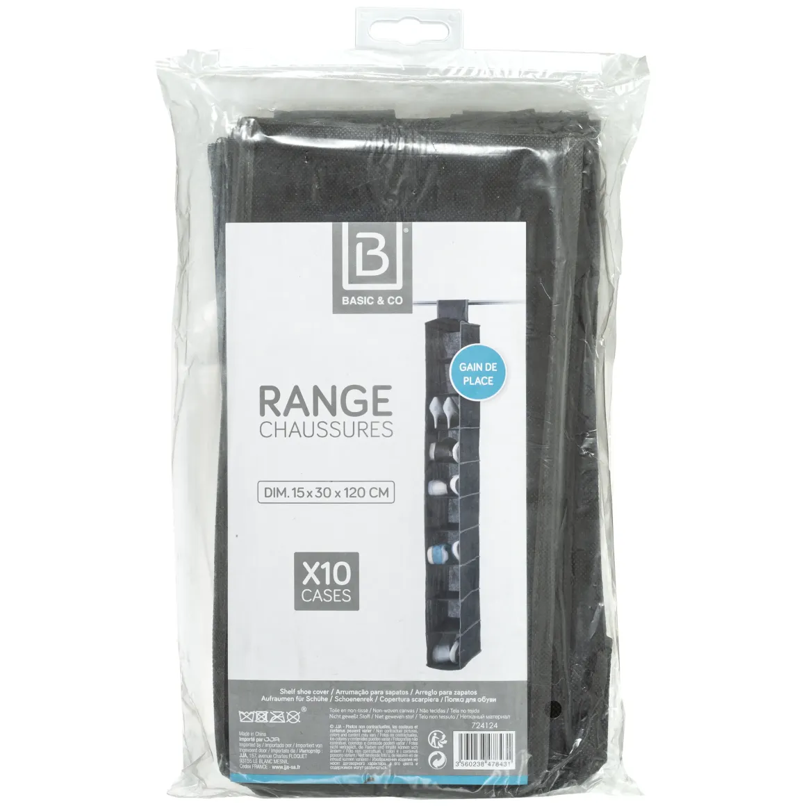 RANGE CHAUSSURES 10 CASES A SUSPENDRE