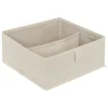 RANGEMENT TIROIRS DRESSY PLUS 2 COMPARTIMENTS BEIGE 24X25CM