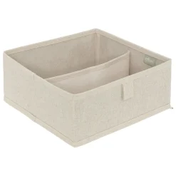 RANGEMENT TIROIRS DRESSY PLUS 2 COMPARTIMENTS BEIGE 24X25CM