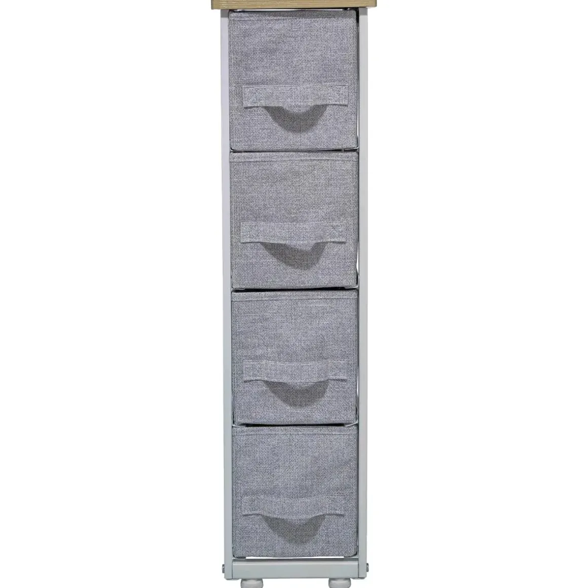 RANGEMENT 4 TIROIRS GRIS CLAIR