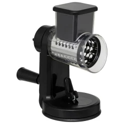 RAPE AVEC MANIVELLE 3 LAMES VENTOUSE SILVER PRO NOIR