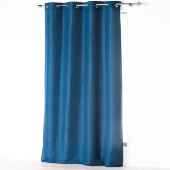RIDEAU A OEILLETS 140X260CM ABSOLU INDIGO