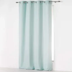 RIDEAU A OEILLETS 140X260CM ABSOLU MENTHE