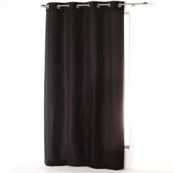 RIDEAU A OEILLETS 140X260CM ABSOLU NOIR