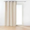 RIDEAU A OEILLETS 135X260CM COTON POLYESTER TWILY LIN