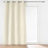 RIDEAU A OEILLETS 140X260CM VELOURS RELIEF NILS NATUREL