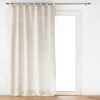 RIDEAU A PASSANTS 140X240CM POLYESTER LIN UNI PAULINE