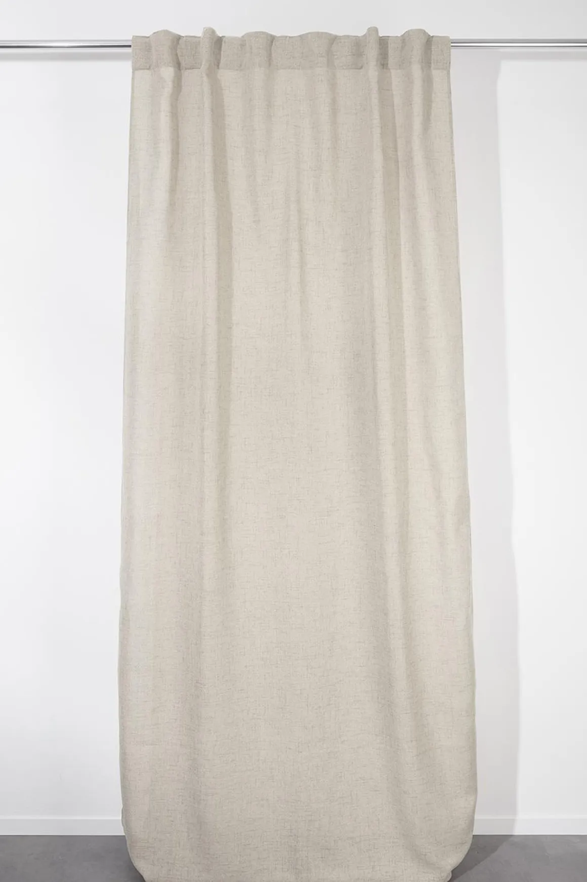 RIDEAU COLOSO ECRU 135X280CM GALON FRONCEUR PATTE CACHEE