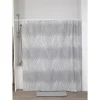 RIDEAU DE DOUCHE PLAZA 180X180CM 12 ANNEAUX BLANC