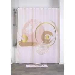 RIDEAU DE DOUCHE POLYESTER 180X200CM ABSTRACTION