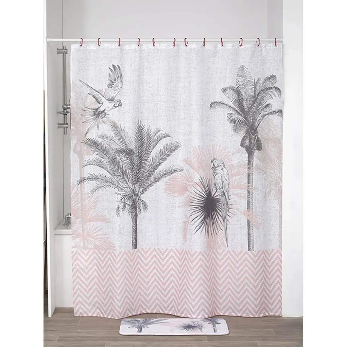RIDEAU DE DOUCHE POLYESTER 180X200CM DJANGO