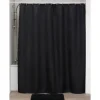 RIDEAU DE DOUCHE POLYESTER 180X200CM MOTIFS DIAMANTS NOIR