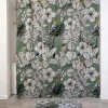 RIDEAU DE DOUCHE 180X180CM JUNGLE FEVER KAKI