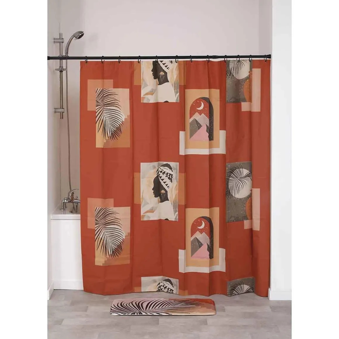 RIDEAU DE DOUCHE 180X180CM MEDINA