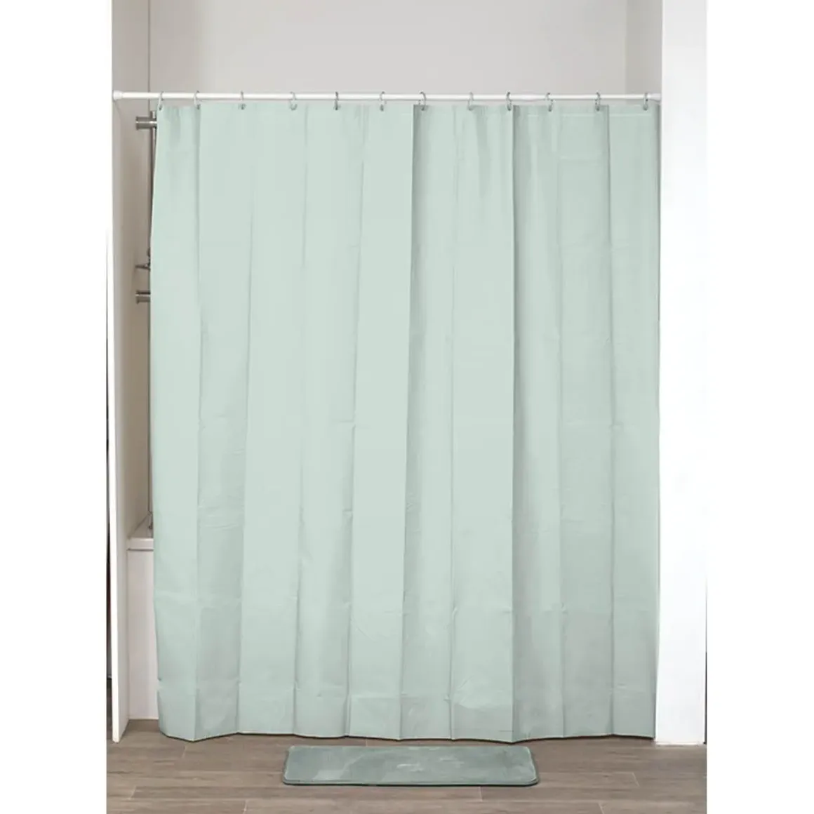 RIDEAU DE DOUCHE 180X200CM VERT AMANDE