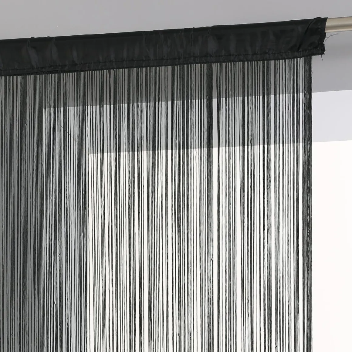 RIDEAU FIL NOIR 120X240CM