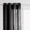 RIDEAU GAZE COTON GRIS FONCE 130X260CM