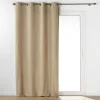 RIDEAU OEILLETS 140X240CM BOUCLETTE UNIE WOOLY BEIGE