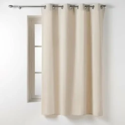 RIDEAU OEILLETS 135X180CM COTON TWILY LIN
