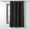 RIDEAU OEILLETS 135X180CM COTON TWILY NOIR