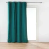 RIDEAU OEILLETS 135X260CM COTON TWILY EMERAUDE