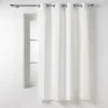 RIDEAU OEILLETS 135X180CM COTON TWILY BLANC