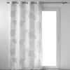 RIDEAU OEILLETS 140X260CM ESQUISSE BLANC