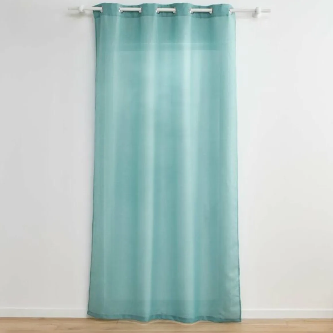 RIDEAU OEILLETS 140X260CM FILS METALLISES ZELINE SAUGE