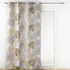 RIDEAU OEILLETS 140X260CM IMPRIME METALLISE MOGADOR
