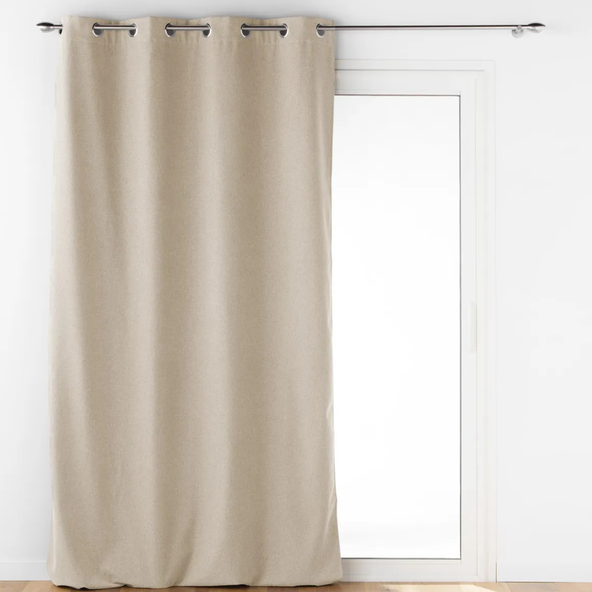 RIDEAU OEILLETS 140X260CM ISOLANT UNI JUPITER LIN